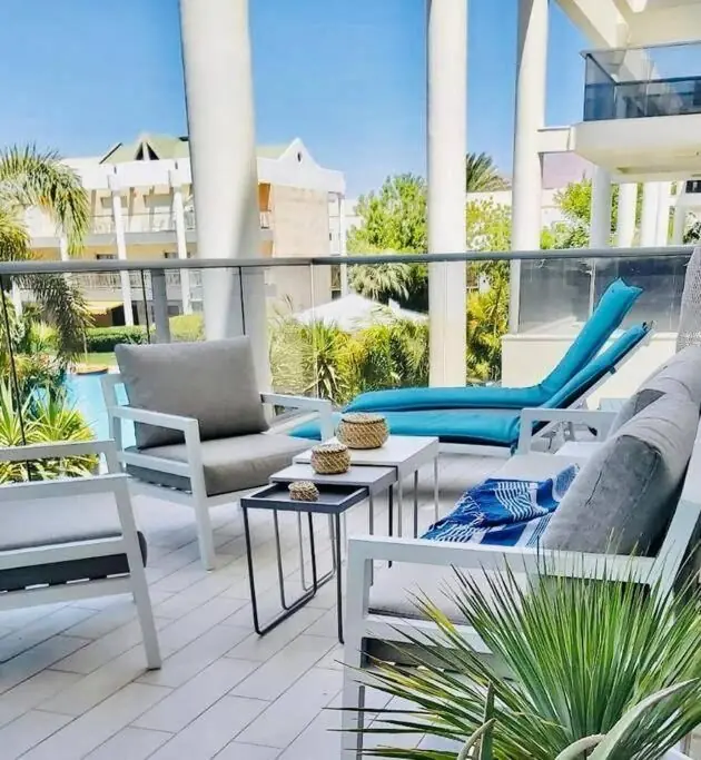 Garden and Pool at Royal Park Eilat – holiday apartment in Eilat